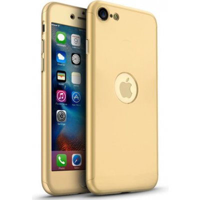 Pouzdro Full protection 360° + tvrzené sklo Apple iPhone SE 2020/2022 Zlaté