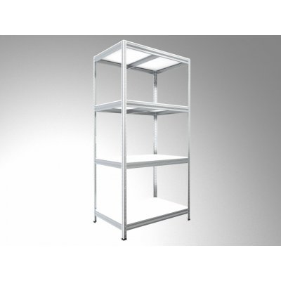 Biedrax Regál 50 x 90 x 180 cm 4 police – HobbyKompas.cz
