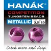 Rybářská zarážka Hanák tungstenové hlavičky Metallic růžová 4 mm 20 ks