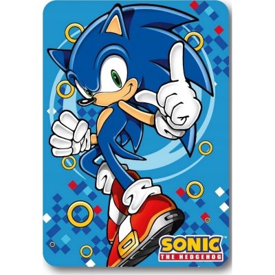 Sonic Dětská deka modré odstíny Sonic Deka – Sleviste.cz