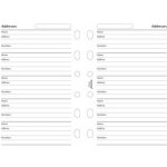 Filofax adresář náplň ke kapesním diářům – Zboží Dáma