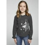 Mayoral pruhované dívčí triko s flitry hvězdičky 7081 – Zboží Mobilmania