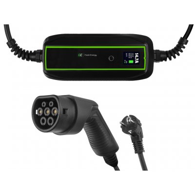 Green Cell GC EV PowerCable 3.6kW Schuko Typ 2 mobile nabíječka for charging electric cars and Plug-In hybrids – Zboží Mobilmania