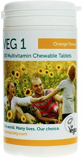 The Vegan Society VEG 1 pomeranč 180 tablet