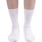 Bavlněné ponožky s volným lemem bílá – Zboží Dáma