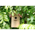 Esschert Design Dřevěná Budka "Best for Birds" antik 20 cm měděná střecha Střízlík obecný – Hledejceny.cz
