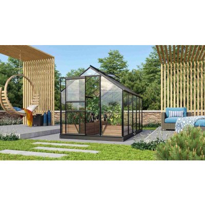 LANIT PLAST Skleník VITAVIA VENUS 6200 čiré sklo 3 mm černý – Zboží Mobilmania