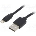 Gembird CC-USB2-AMLM-1M USB 2.0 Lightning, 1m, černý – Zboží Mobilmania