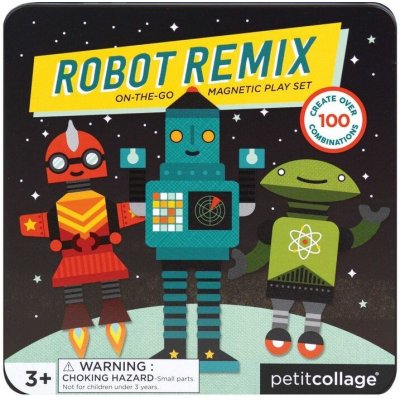 Petitcollage Magnetická hra Roboti poškozená kovová krabička – Hledejceny.cz