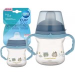 Canpol 56/612 hrnek FirstCup se silikonovým náustkem 150ml Bonjour modrý – Zboží Dáma