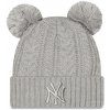 Čepice New Era MLB Double Pom Cuff Beanie New York Yankees W 60284834 šedá