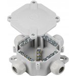 Krabice vodotěsná 6455-11 P/2 IP67 acidurka 5pólová šedá vývodky 16mm SEZ – Sleviste.cz