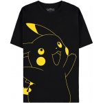 CurePink pánské tričko Pokémon Pikachu TS823370POK černá – Zboží Dáma