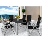 FurniGO Hliníková sestava ALU 1 + 6 - Stříbrná – Zboží Mobilmania