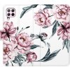 Pouzdro a kryt na mobilní telefon Huawei iSaprio Flip s kapsičkami na karty - Pink Flowers Huawei P40 Lite