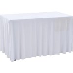 shumee Rautové sukně s řasením 2 ks bílé 183x76x74 cm – Zboží Mobilmania