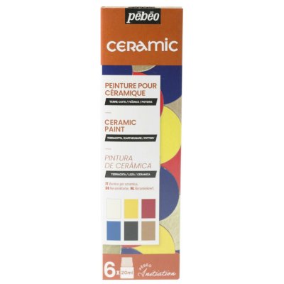Pébéo Sada barev na keramiku Ceramic 6 x 20 ml – Hledejceny.cz