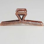 Kovový skřipec do vlasů - měděná barva – Zboží Dáma