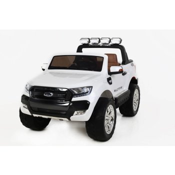 Beneo elektrické autíčko Ford Ranger Wildtrak 4X4 LCD Luxury 12V EVA kola nelakované čalouněné sedadlo 24 GHz DO klíč 2 X motor dvoumístné bluetooth USB bílá