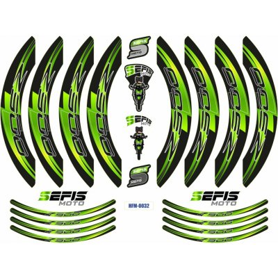 SEFIS PREMIUM ST 1 dvoudílné polepy na kola Kawasaki Z900 – Hledejceny.cz