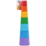 Teddies Kubus pyramida skládanka hranatá plast 5ks v krabičce – Zboží Dáma