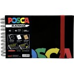 UNI Posca skicák A5 48 listů černý mix 3 barev papíru 100 g – Hledejceny.cz