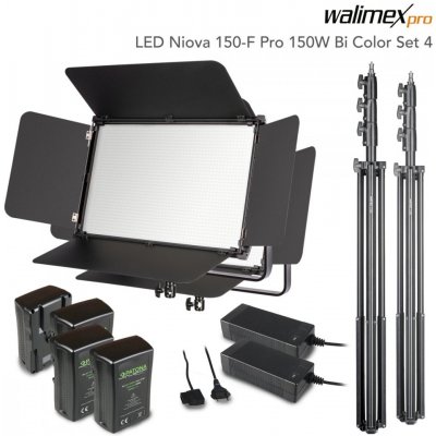 Walimex pro LED Niova 150-F Pro 150W Bi Color Set4 – Zbozi.Blesk.cz