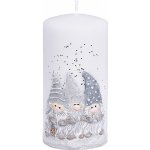 Svíčka TRPASLÍCI VÁLEC vánoční d7x14cm | Zboží Auto