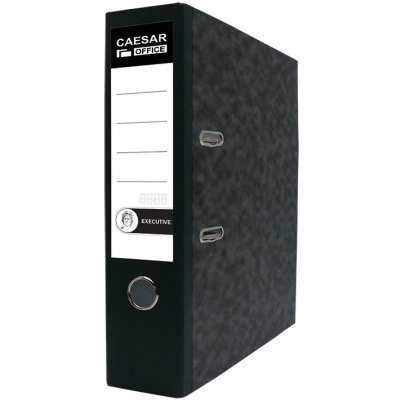 Caesar Office Executive, pořadač pákový A4, 8 cm, rado, černý hřbet – Hledejceny.cz