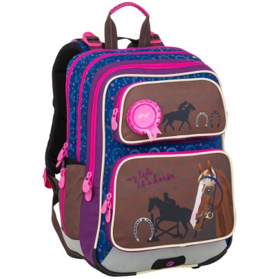 Bagmaster Galaxy 9 B školní batoh hnědá kůň – Zboží Mobilmania