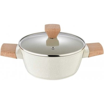 Bergner MRAMOROVÝ KVĚTINCE 20CM S VÍČKEM BG-34745 NATURALLY – Hledejceny.cz