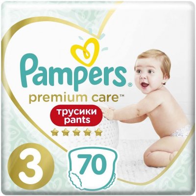 Pampers Premium Care Pants 3 70 ks – Zboží Mobilmania
