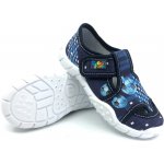 Peon Zdravotní obuv chlapecké přezůvky MI 018 AL Modrá – Zboží Mobilmania