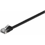 MicroConnect V-UTP6005S-FLAT UTP CAT6, 0.5m, černý – Sleviste.cz