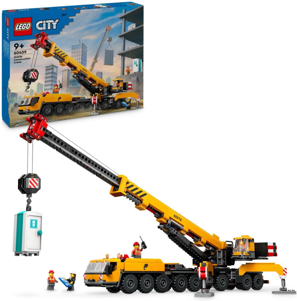 LEGO® City 60409 Žlutý pojízdný stavební jeřáb