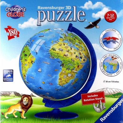 Ravensburger 3D puzzleball Globus anglický 180 ks – Zboží Mobilmania