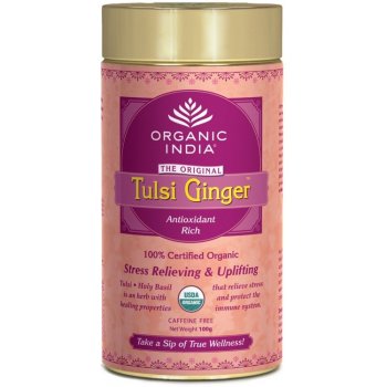 Organic India Tulsi Ginger Tea dárková plechovka 100 g