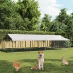 vidaXL Venkovní psí kotec se střechou 600 x 300 x 150 cm – Sleviste.cz