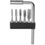 NÁSTROJE CZ Souprava závitořezných bitů M3;M4;M5;M6;M8 HSS + zástrčný "L" klíč 1/4" s magnetickým držákem - CZZ - CZZ948-200 – Hledejceny.cz