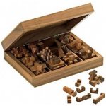 Philos Sada 12 hlavolamů v dřevěném kufříku – Zboží Dáma