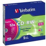 Verbatim CD-RW 700MB 8-12x, SERL, slimbox, 5ks (43167) – Zbozi.Blesk.cz