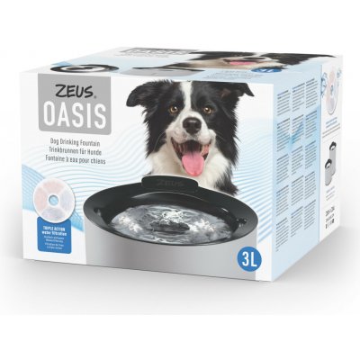 AIO FACTORY Zeus Oasis fontána psí fontána 3 l 24 x 17 cm USB – Zboží Mobilmania