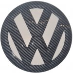 VW GOLF V (2003-2010) přední znak, logo (12,8cm) - černá z uhlíkových vláken | Zboží Auto
