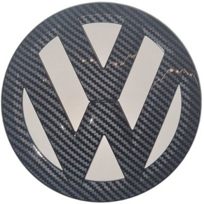 VW GOLF V (2003-2010) přední znak, logo (12,8cm) - černá z uhlíkových vláken | Zboží Auto
