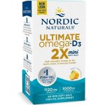 Nordic Naturals Ultimate Omega 2×mini s vitamínem D3 1120 mg citrón 60 softgelových kapslí – Hledejceny.cz