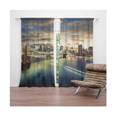 Sablio Závěs Brooklynský most: 2ks 140x250cm – Hledejceny.cz