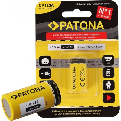 PATONA nabíjecí baterie CR123A/16340 700mAh Li-Ion 3,7V | Zboží Auto