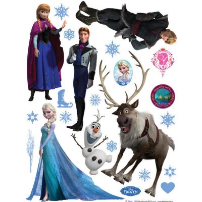 AG Design DKs 1082 samolepící dekorace Disney Frozen Ledové království 30x30 cm