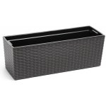LAMELA Truhlík BEGONIA 560x119x190mm rattan antracit – Hledejceny.cz
