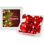 Selllot Pralinky v plastové krabičce Veselé Vánoce červené pralinky 112 g – Hledejceny.cz